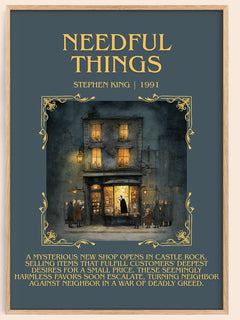 Needful Things Minimalist Book Poster by Stephen King