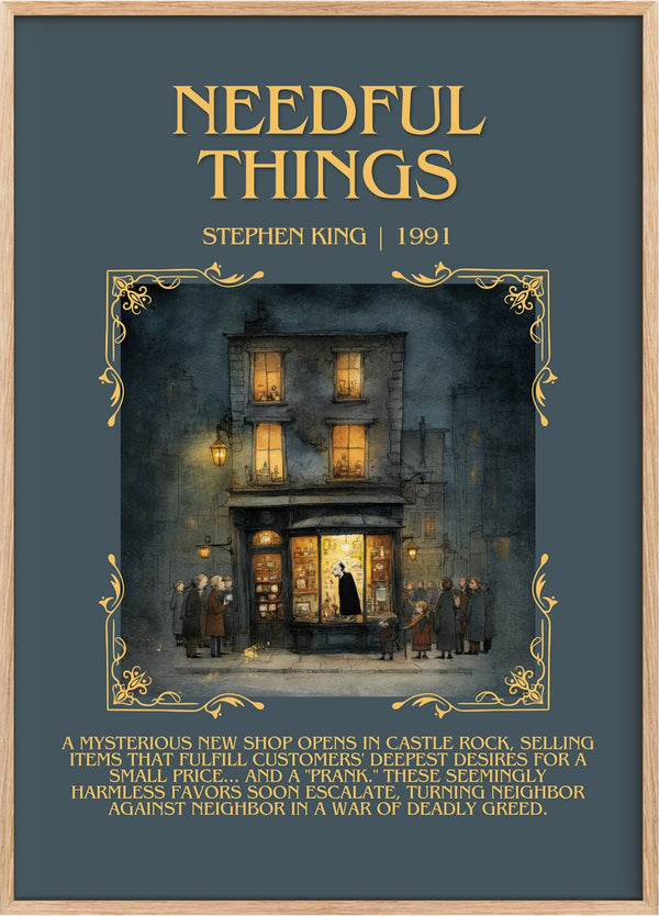 Needful Things Minimalist Book Poster by Stephen King