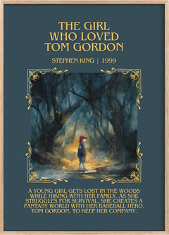 The Girl Who Loved Tom Gordon Minimalist Book Poster by Stephen King
