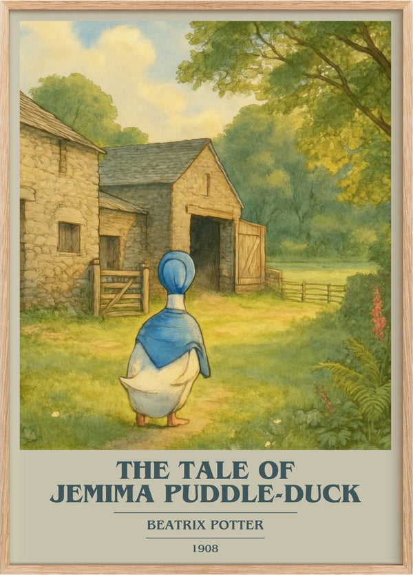 The Tale Of Jemima Puddle-Duck Book Cover Poster by Beatrix Potter