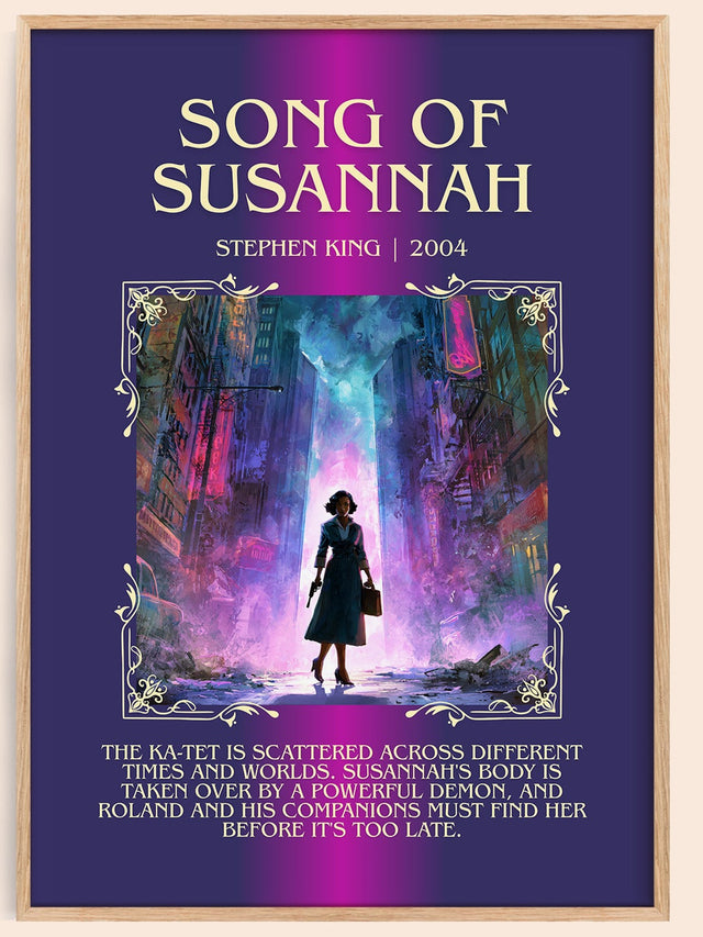 Song of Susannah Minimalist Book Poster by Stephen King