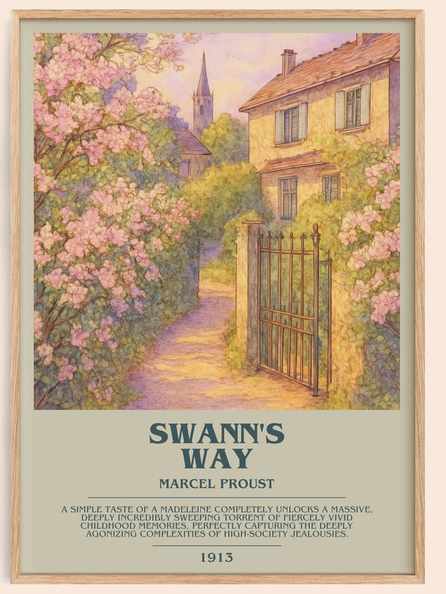 Swann's Way Bookish Wall Art by Marcel Proust