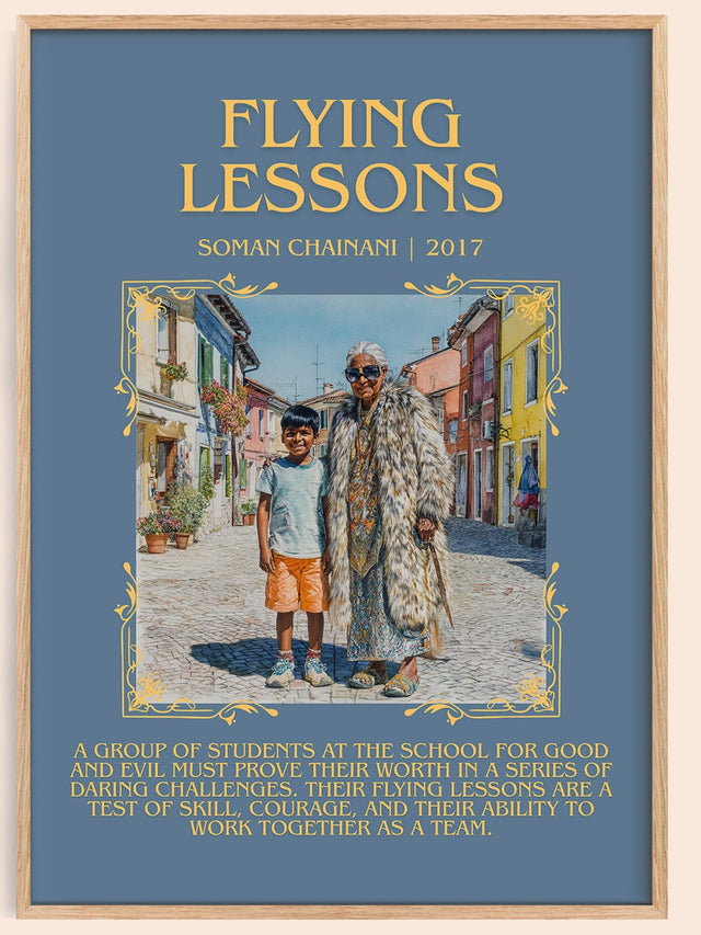 Flying Lessons Minimalist Book Poster by Soman Chainani
