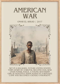 American War Minimalist Book Poster by Omar El Akkad