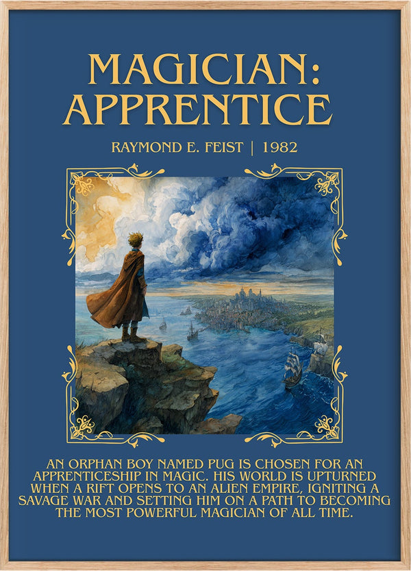 Magician: Apprentice Minimalist Book Poster by Raymond E. Feist