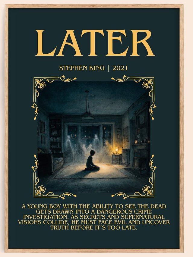 Later Minimalist Book Poster by Stephen King