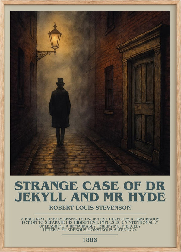 Strange Case Of Dr Jekyll And Mr Hyde Bookish Wall Art by R. Stevenson