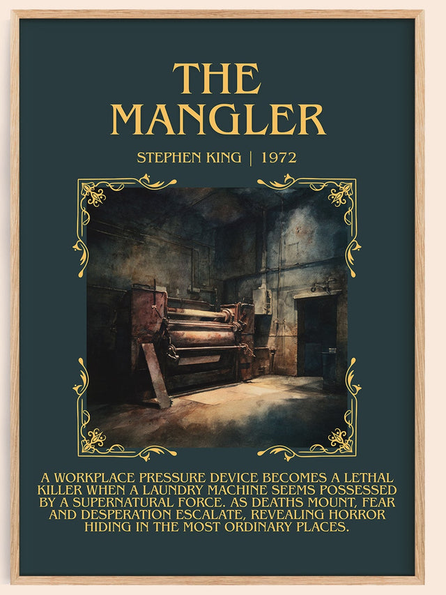 The Mangler Minimalist Book Poster by Stephen King