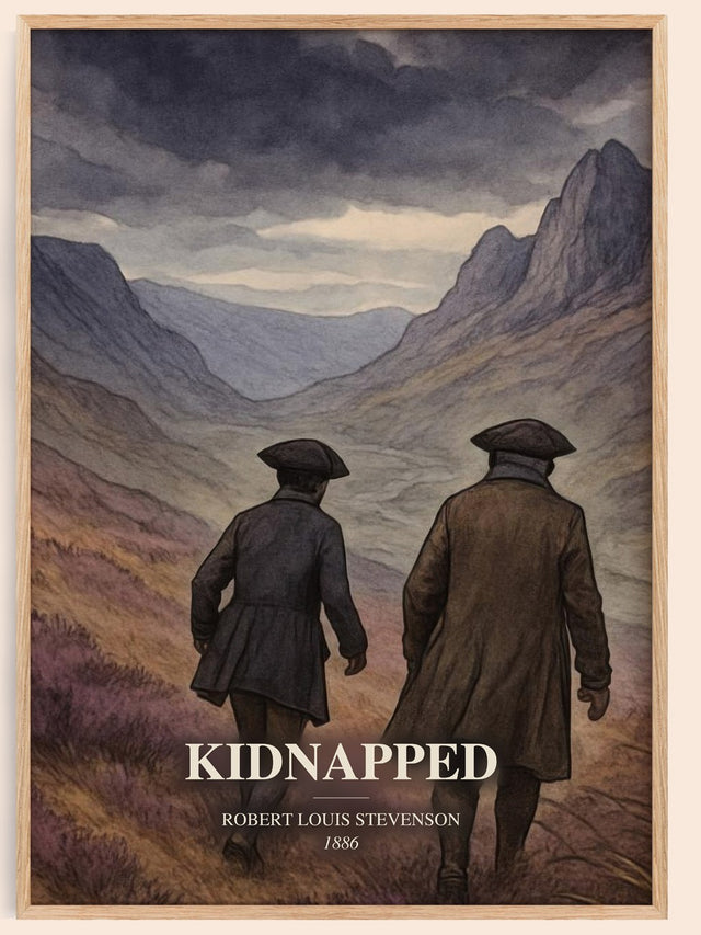 Kidnapped Book Watercolour Illustration by Robert Louis Stevenson