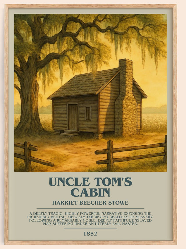 Uncle Tom's Cabin Bookish Wall Art by Harriet Beecher Stowe