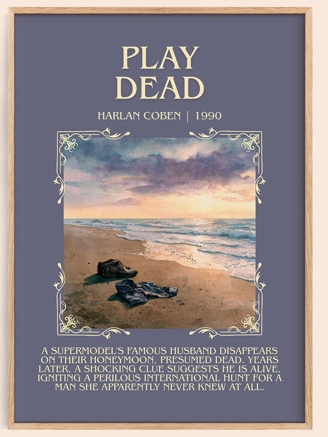 Play Dead Minimalist Book Poster by Harlan Coben