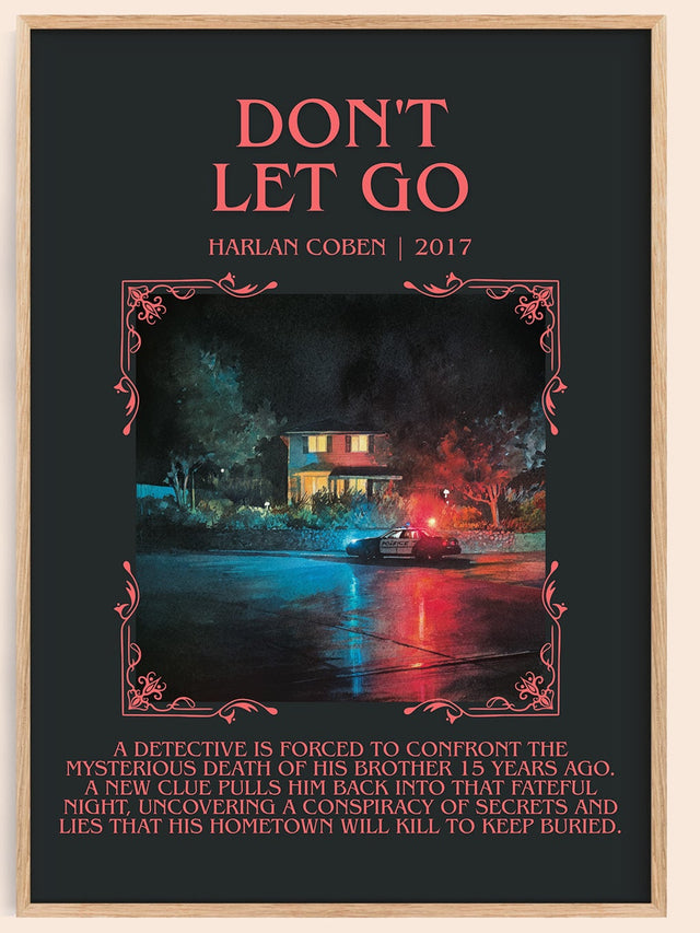 Don't Let Go Minimalist Book Poster by Harlan Coben