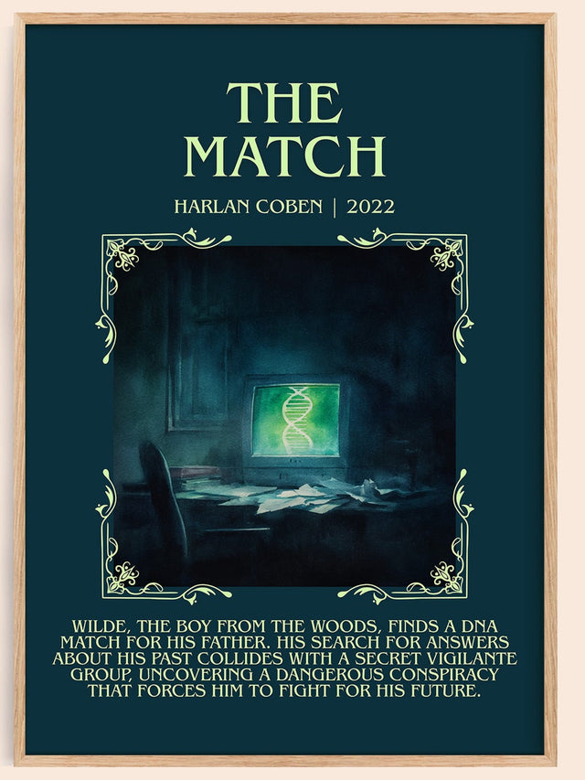 The Match Minimalist Book Poster by Harlan Coben
