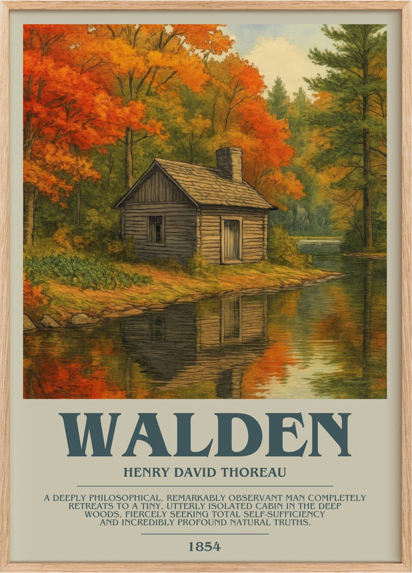 Walden Bookish Wall Art by Henry David Thoreau