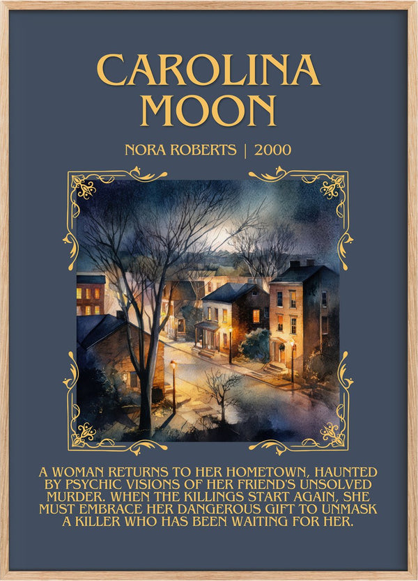Carolina Moon Minimalist Book Poster by Nora Roberts