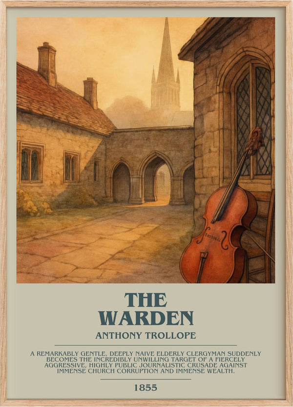 The Warden Bookish Wall Art by Anthony Trollope
