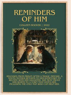 Reminders of Him Minimalist Book Poster by Colleen Hoover