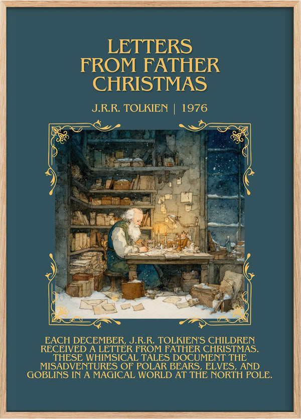 Letters from Father Christmas Minimalist Book Poster by J. Tolkien