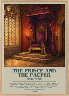 The Prince And The Pauper Bookish Wall Art by Mark Twain