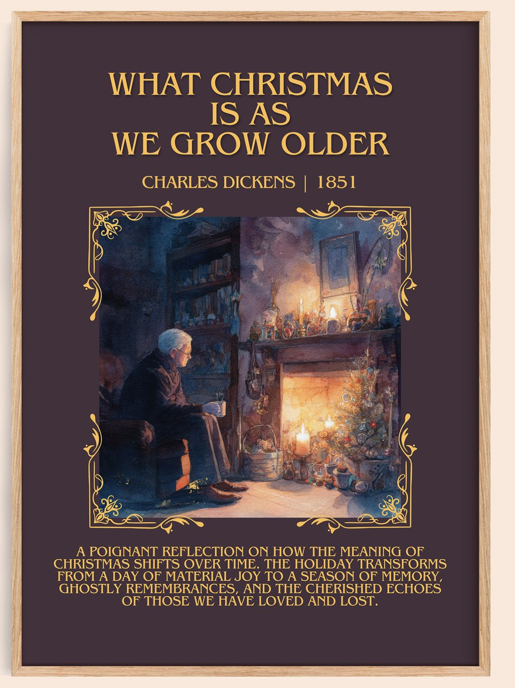What Christmas Is As We Grow Older Minimalist Book Poster – book poster