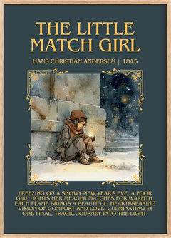 Little Match Girl Minimalist Book Poster by Hans Christian Andersen