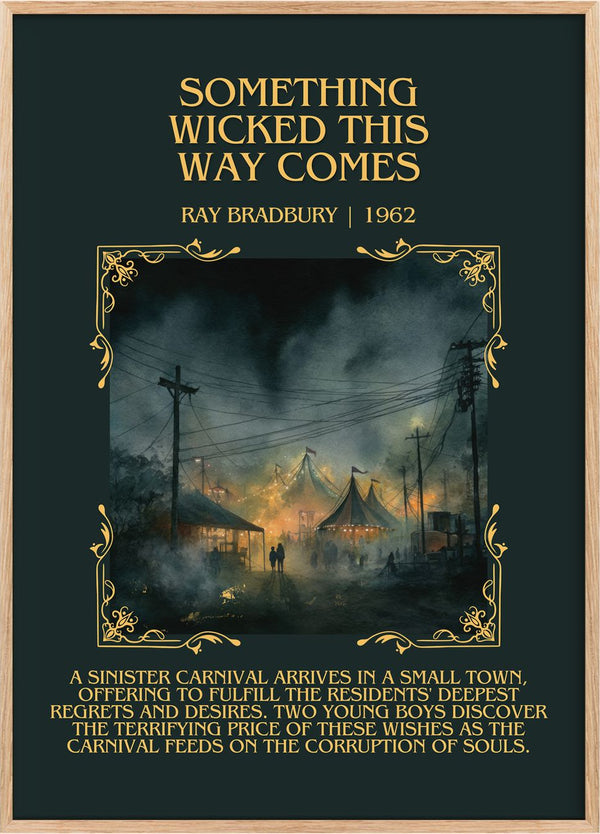 Something Wicked This Way Comes Minimalist Book Poster by Ray Bradbury