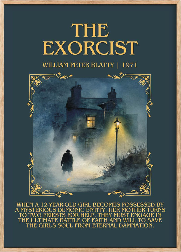 The Exorcist Minimalist Book Poster by William Peter Blatty