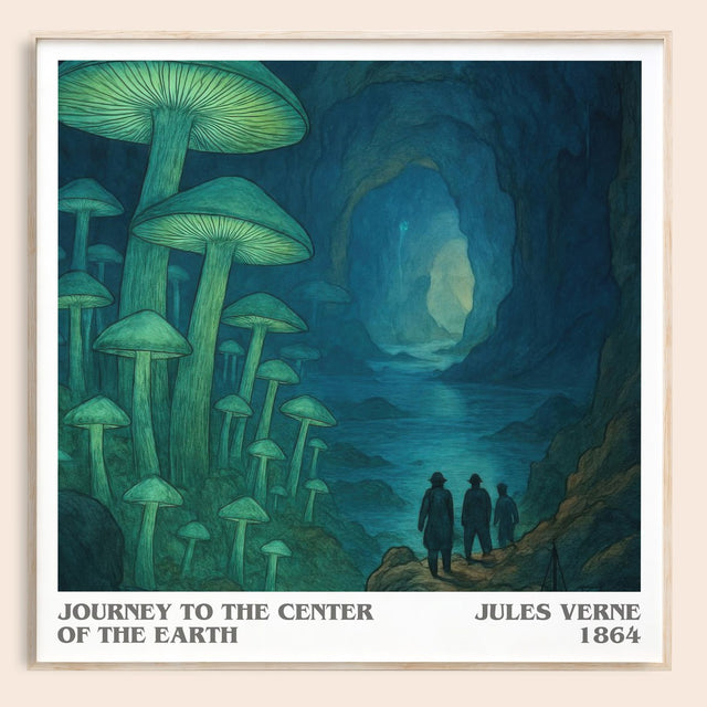 Journey To The Center Of The Earth Literary Art Print by Jules Verne