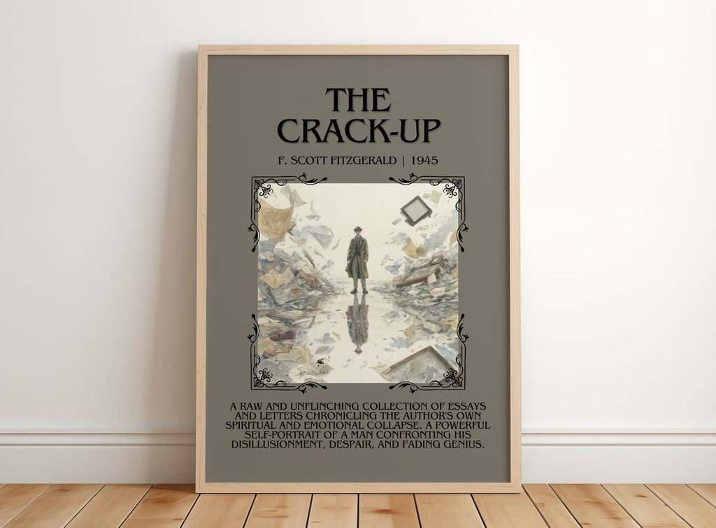 The Crack-Up Minimalist Book Poster by F. Scott Fitzgerald – book poster