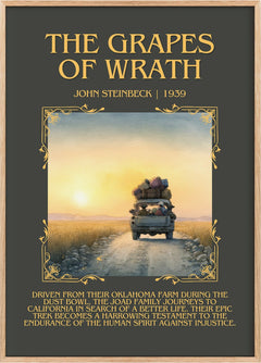 The Grapes Of Wrath Minimalist Book Poster by John Steinbeck