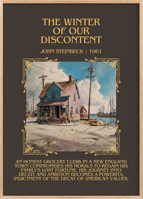 The Winter Of Our Discontent Minimalist Book Poster by John Steinbeck