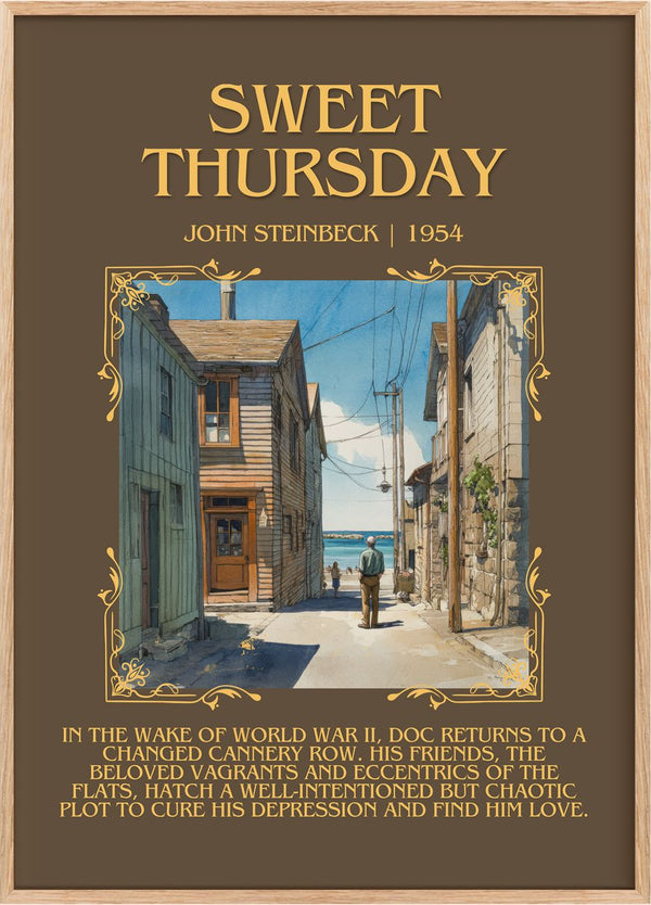 Sweet Thursday Minimalist Book Poster by John Steinbeck