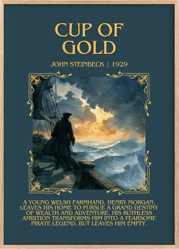 Cup Of Gold Minimalist Book Poster by John Steinbeck