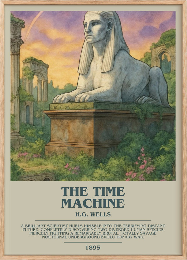 The Time Machine Bookish Wall Art by H.G. Wells