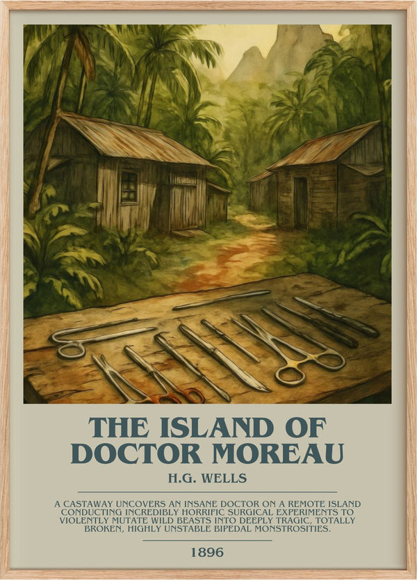 The Island Of Doctor Moreau Bookish Wall Art by H.G. Wells