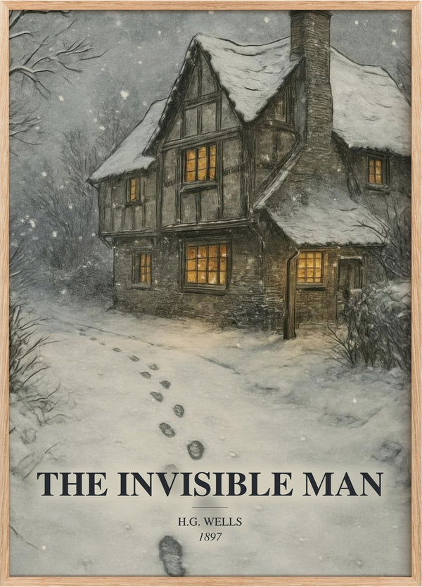 The Invisible Man Book Watercolour Illustration by H.G. Wells