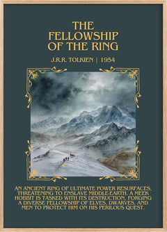 The Fellowship Of The Ring Minimalist Book Poster by J.R.R. Tolkien