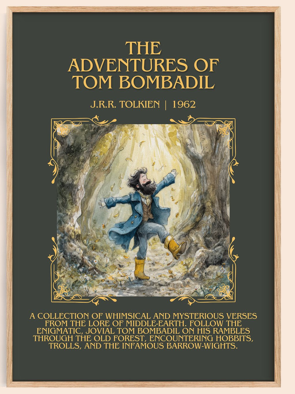 Adventures Of Tom Bombadil Minimalist Book Poster by J.R.R. Tolkien – book poster