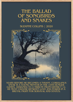 Ballad Of Songbirds And Snakes Minimalist Book Poster by S. Collins
