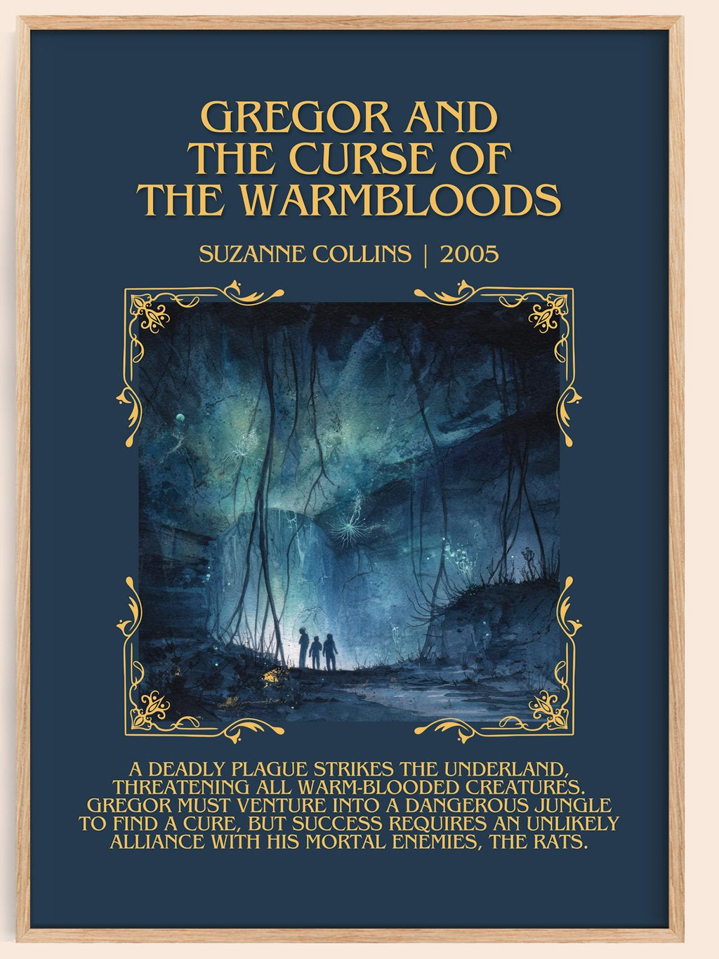 Gregor And The Curse Of The Warmbloods Minimalist Book Poster – book poster
