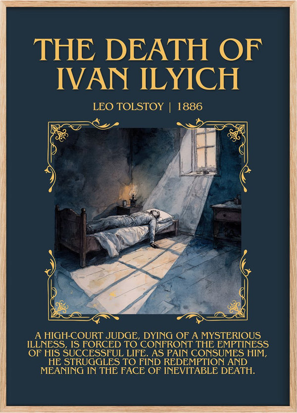 The Death Of Ivan Ilyich Minimalist Book Poster by Leo Tolstoy