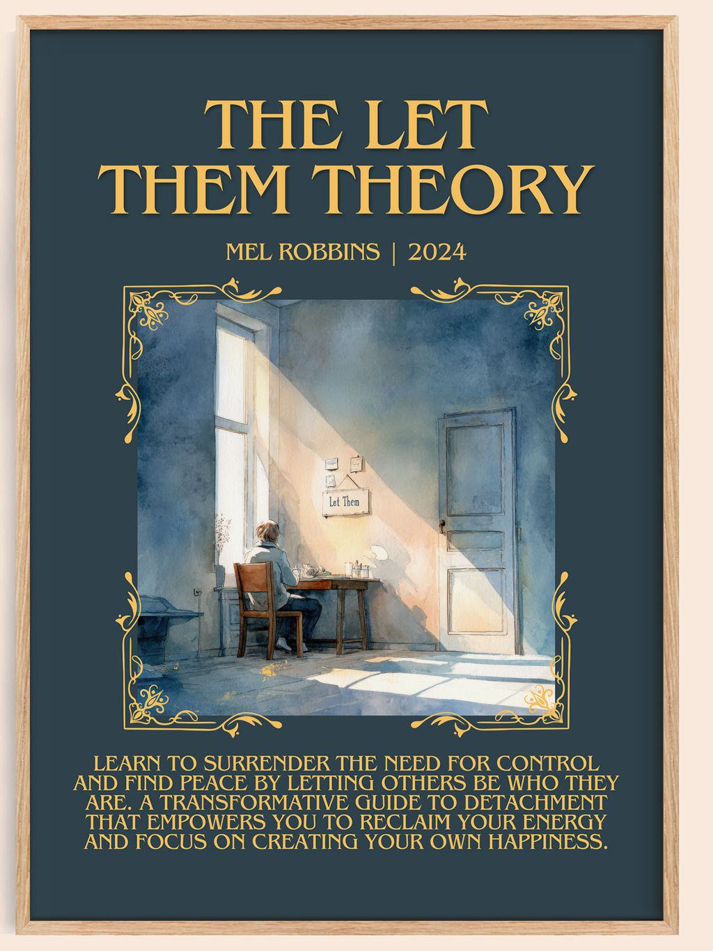 The Let Them Theory Minimalist Book Poster by Mel Robbins – book poster
