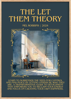 The Let Them Theory Minimalist Book Poster by Mel Robbins