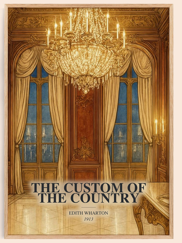 Custom Of The Country Book Watercolour Illustration by Edith Wharton