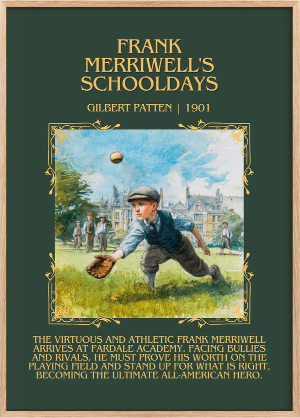 Frank Merriwell's Schooldays Minimalist Book Poster by Gilbert Patten