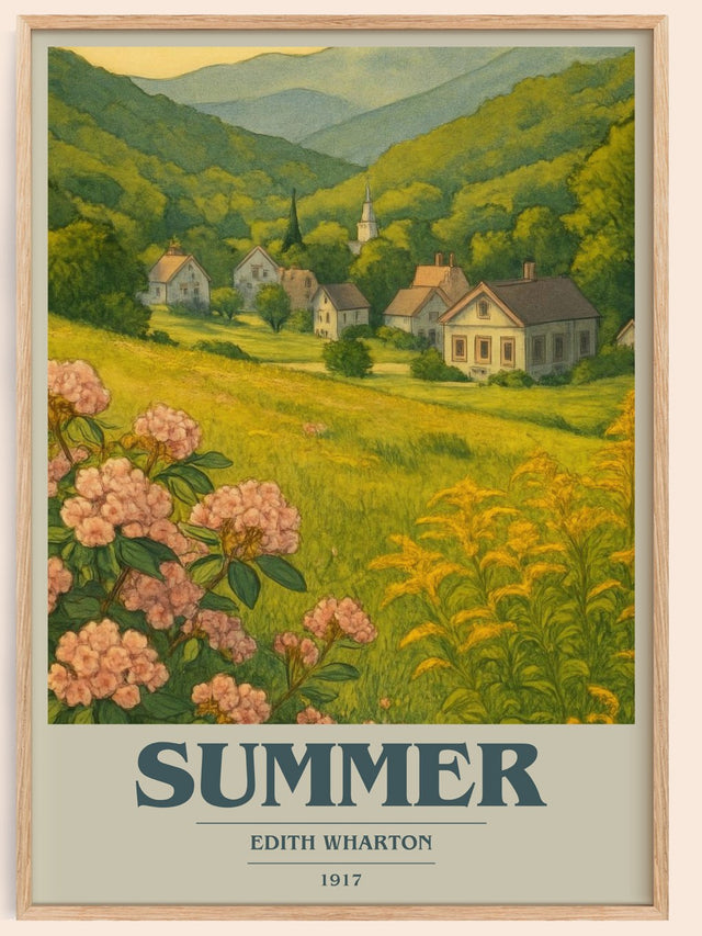 Summer Book Cover Poster by Edith Wharton