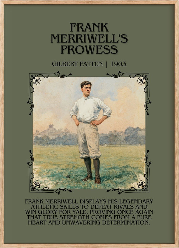 Frank Merriwell's Prowess Minimalist Book Poster by Gilbert Patten