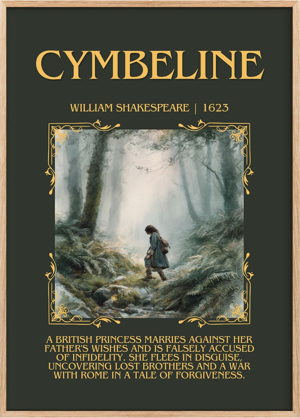 Cymbeline Minimalist Book Poster by William Shakespeare