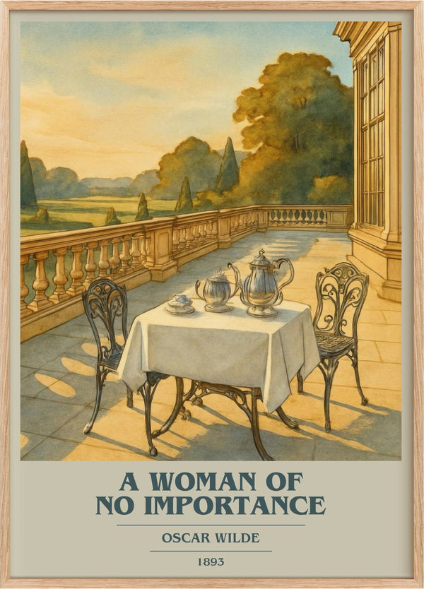 A Woman Of No Importance Book Cover Poster by Oscar Wilde
