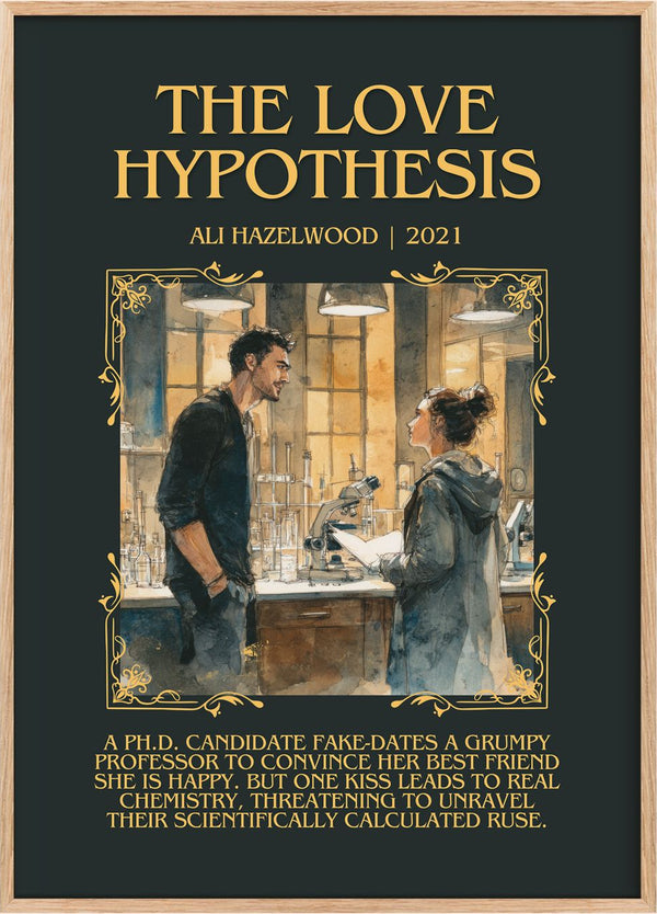 The Love Hypothesis Minimalist Book Poster by Ali Hazelwood